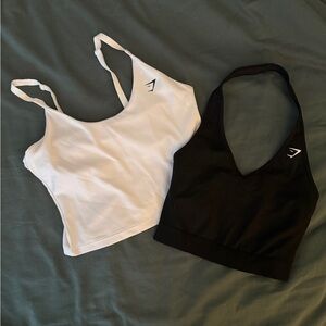 Gymshark Black and White Crop Tops Bundle